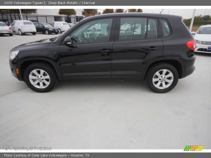 Deep Black Metallic / Charcoal 2009 Volkswagen Tiguan S