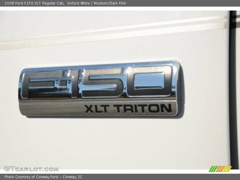 Oxford White / Medium/Dark Flint 2008 Ford F150 XLT Regular Cab
