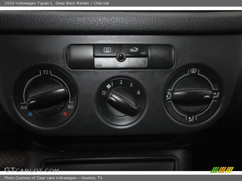 Deep Black Metallic / Charcoal 2009 Volkswagen Tiguan S