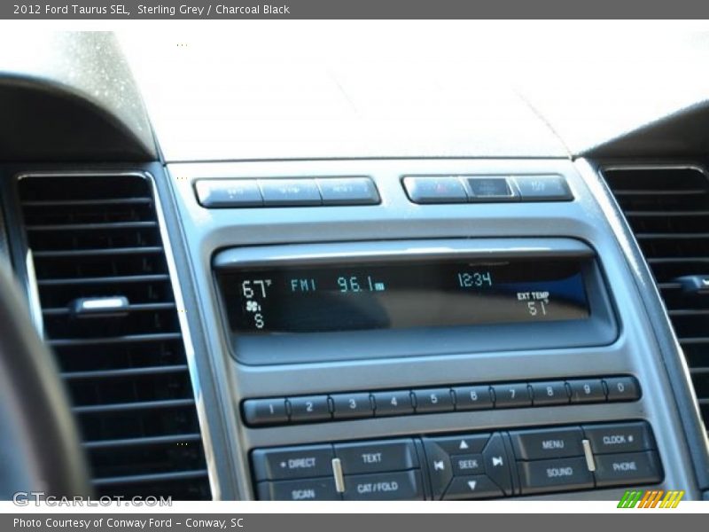 Sterling Grey / Charcoal Black 2012 Ford Taurus SEL