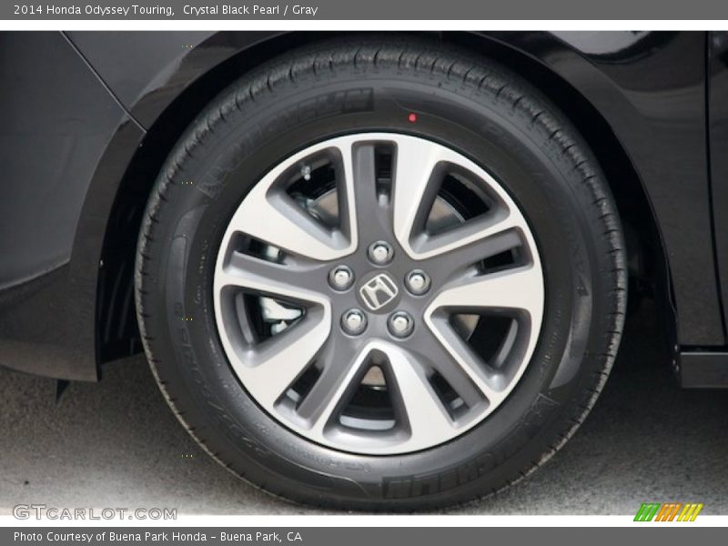 Crystal Black Pearl / Gray 2014 Honda Odyssey Touring