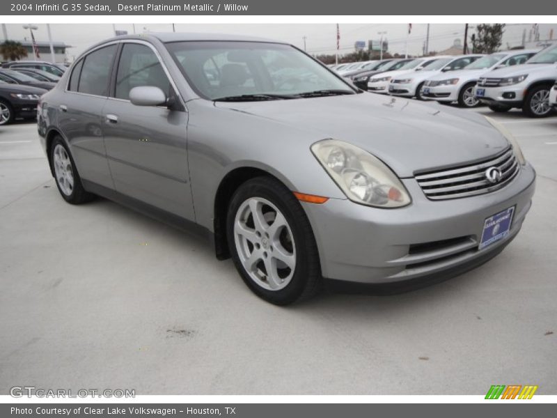 Desert Platinum Metallic / Willow 2004 Infiniti G 35 Sedan
