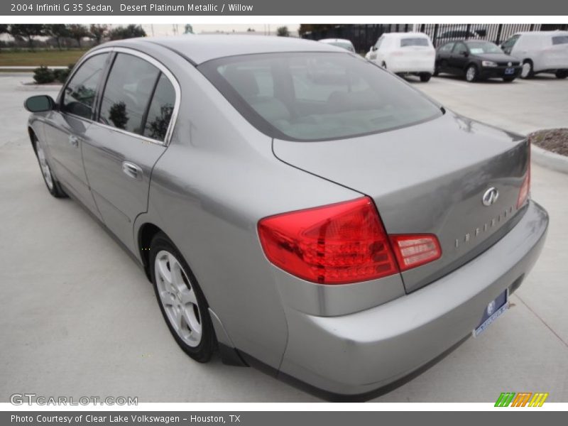 Desert Platinum Metallic / Willow 2004 Infiniti G 35 Sedan