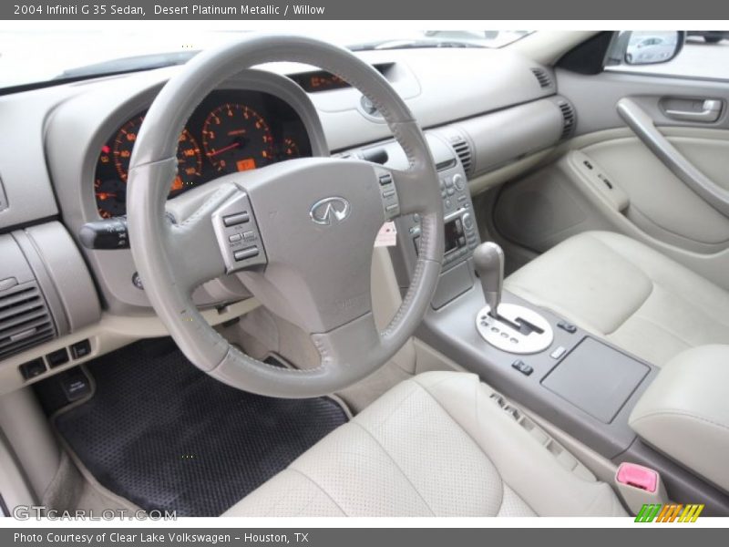 Desert Platinum Metallic / Willow 2004 Infiniti G 35 Sedan