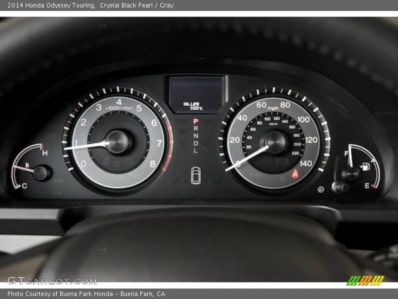 Crystal Black Pearl / Gray 2014 Honda Odyssey Touring