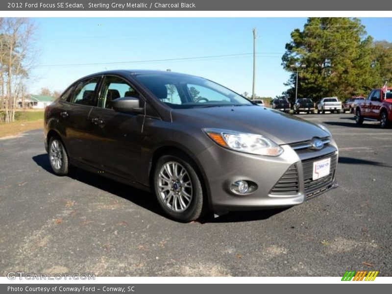 Sterling Grey Metallic / Charcoal Black 2012 Ford Focus SE Sedan
