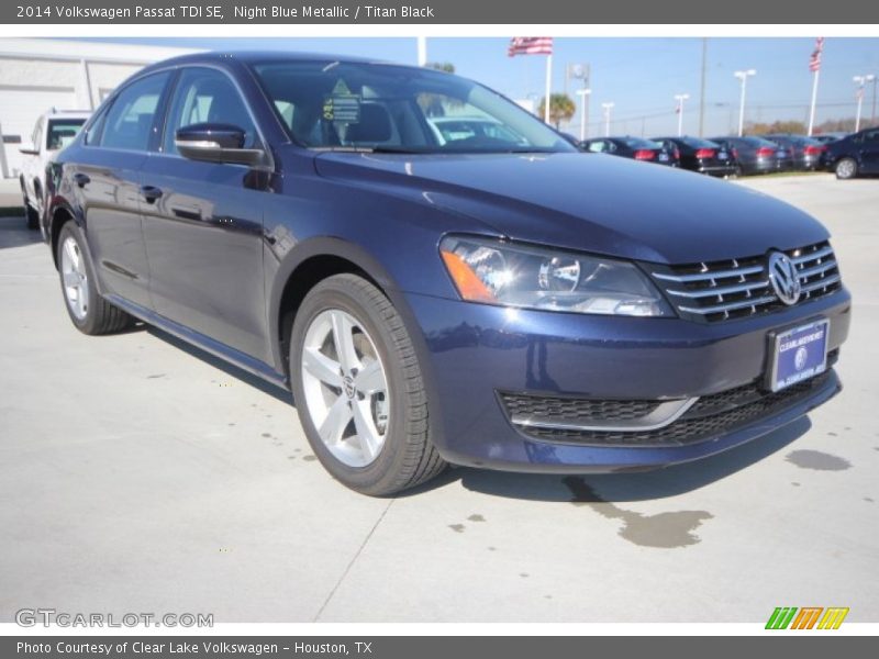 Night Blue Metallic / Titan Black 2014 Volkswagen Passat TDI SE