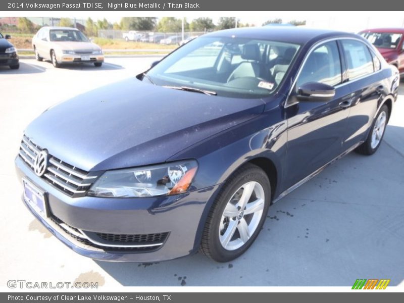 Night Blue Metallic / Titan Black 2014 Volkswagen Passat TDI SE