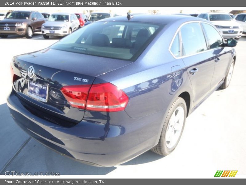 Night Blue Metallic / Titan Black 2014 Volkswagen Passat TDI SE