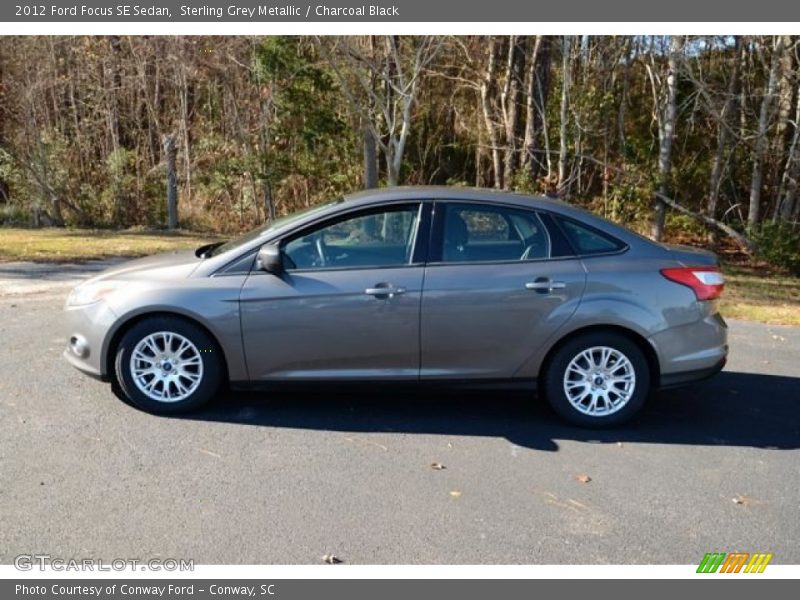 Sterling Grey Metallic / Charcoal Black 2012 Ford Focus SE Sedan