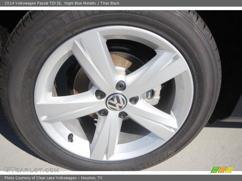 Night Blue Metallic / Titan Black 2014 Volkswagen Passat TDI SE