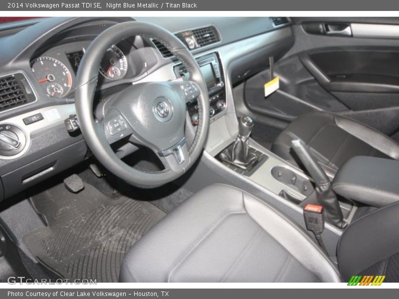 Night Blue Metallic / Titan Black 2014 Volkswagen Passat TDI SE