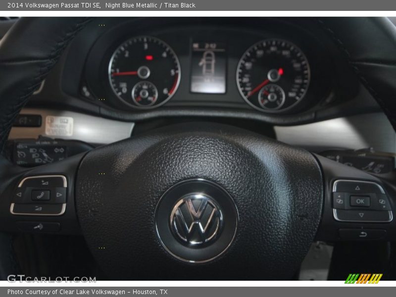 Night Blue Metallic / Titan Black 2014 Volkswagen Passat TDI SE