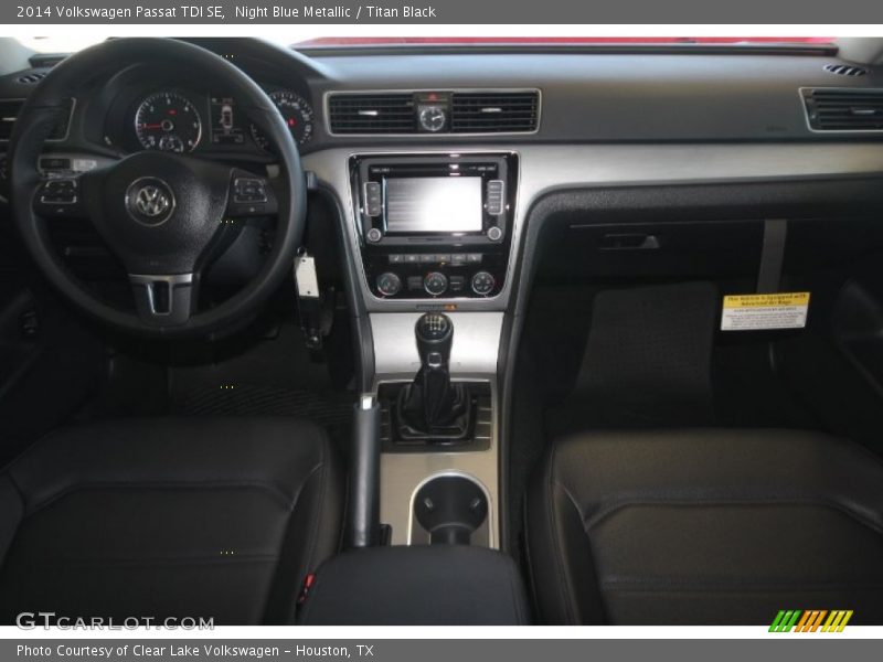 Night Blue Metallic / Titan Black 2014 Volkswagen Passat TDI SE