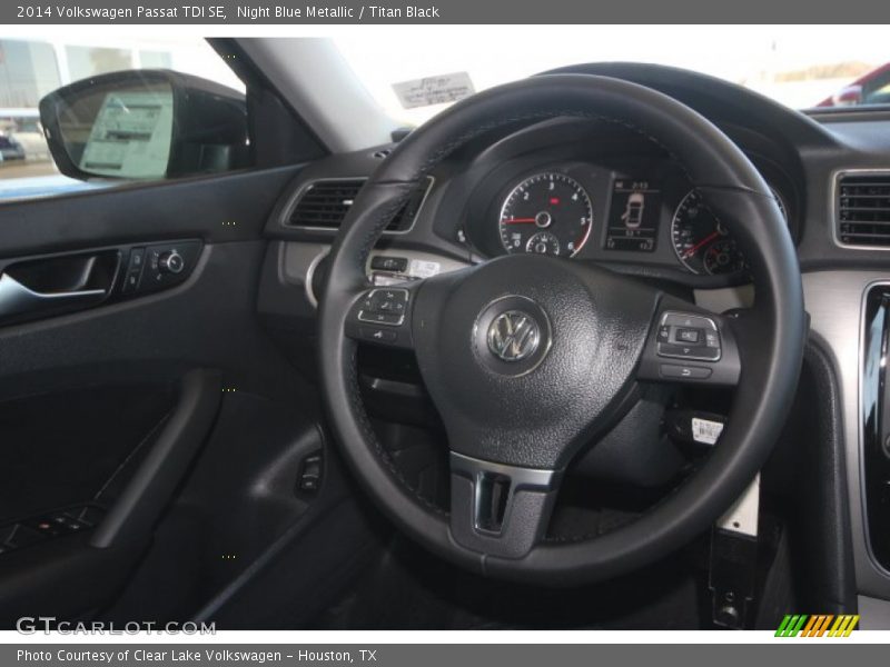 Night Blue Metallic / Titan Black 2014 Volkswagen Passat TDI SE