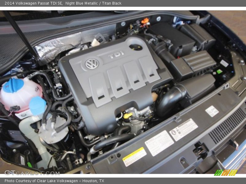 Night Blue Metallic / Titan Black 2014 Volkswagen Passat TDI SE
