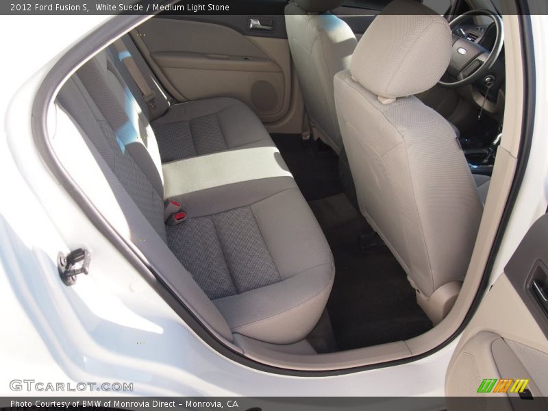 White Suede / Medium Light Stone 2012 Ford Fusion S