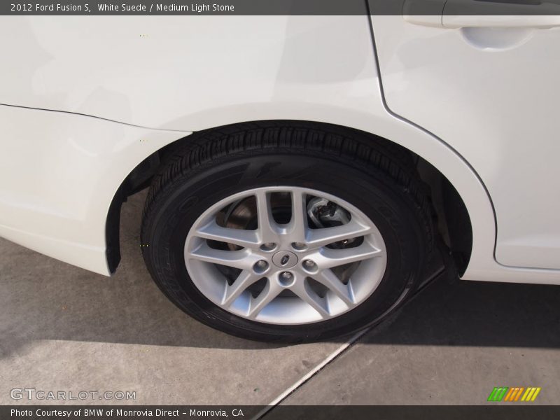 White Suede / Medium Light Stone 2012 Ford Fusion S