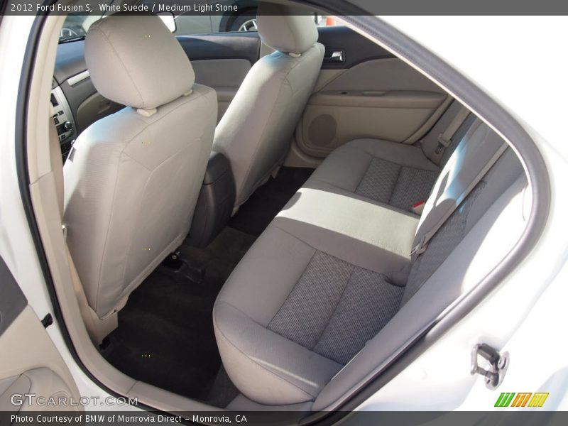 White Suede / Medium Light Stone 2012 Ford Fusion S