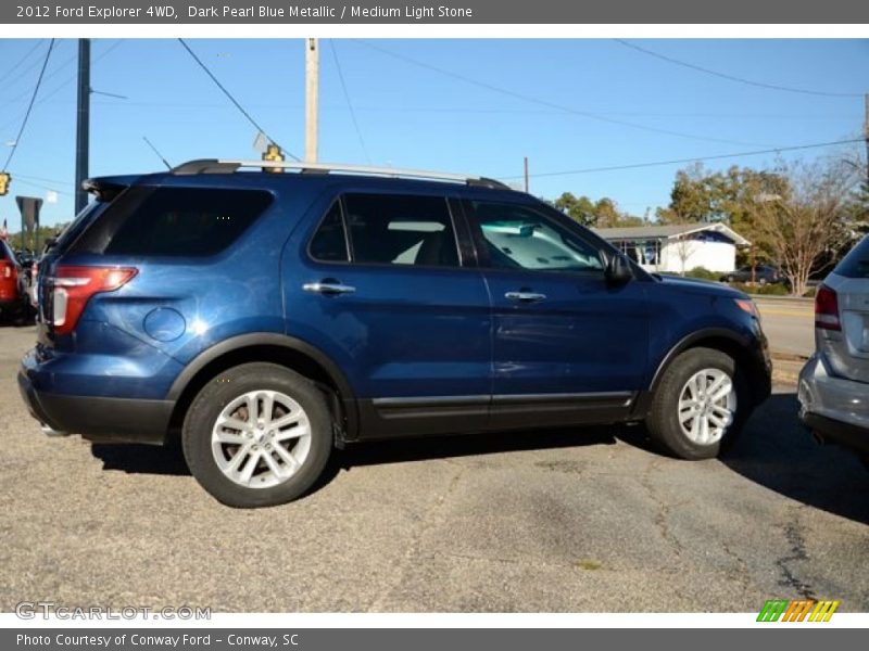 Dark Pearl Blue Metallic / Medium Light Stone 2012 Ford Explorer 4WD
