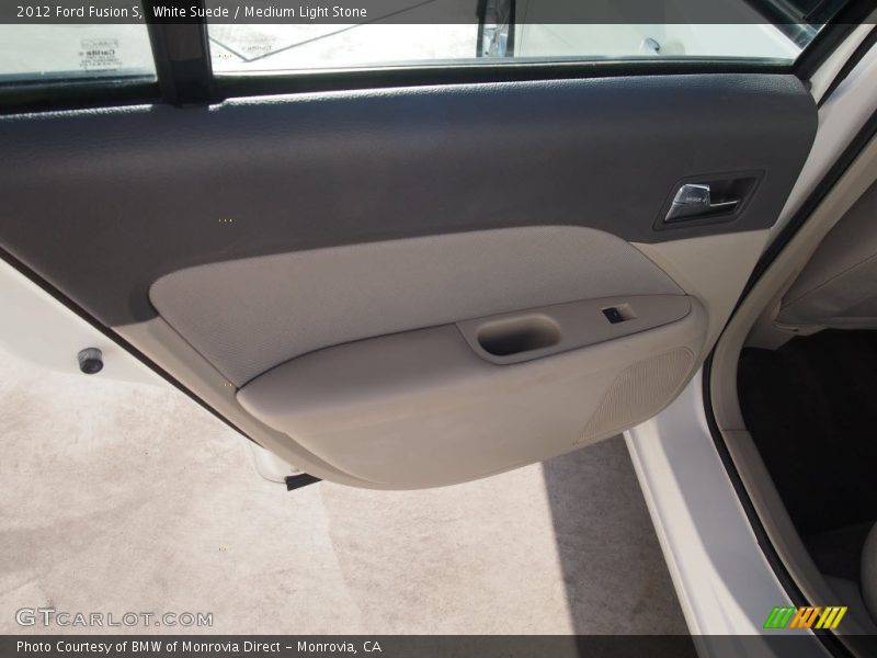 White Suede / Medium Light Stone 2012 Ford Fusion S