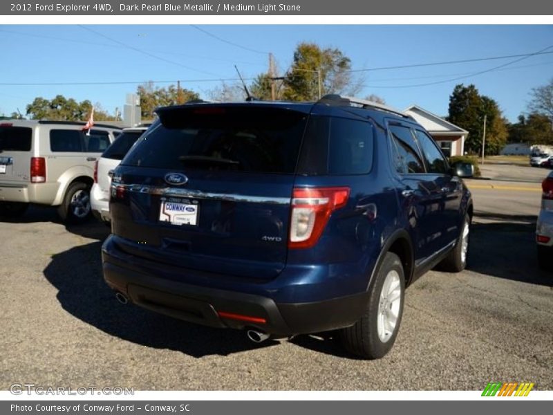 Dark Pearl Blue Metallic / Medium Light Stone 2012 Ford Explorer 4WD