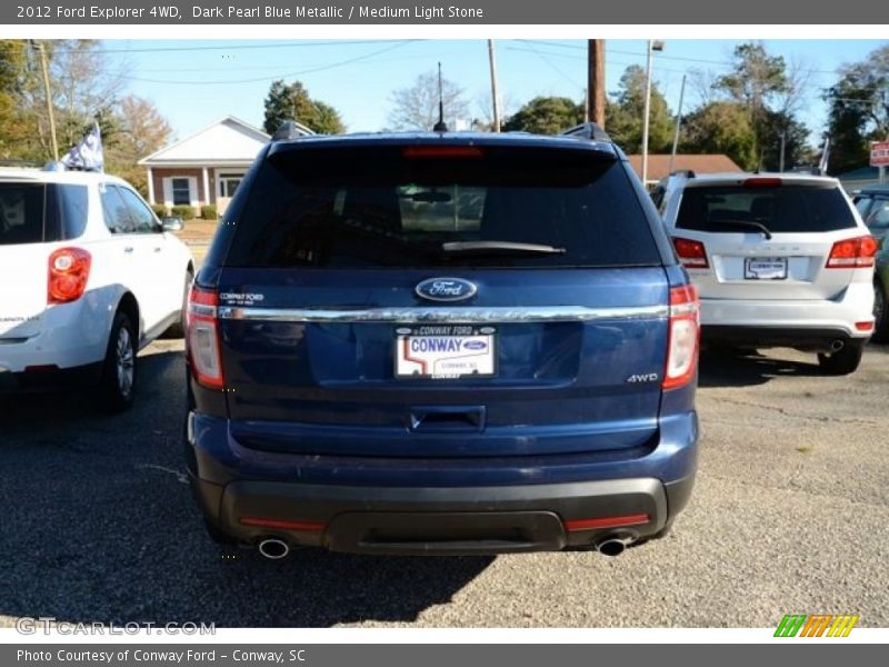 Dark Pearl Blue Metallic / Medium Light Stone 2012 Ford Explorer 4WD