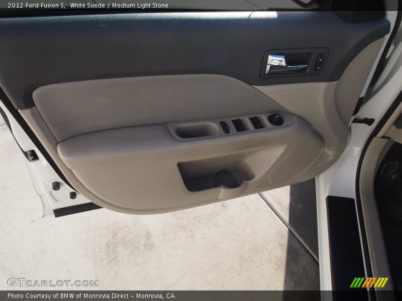 White Suede / Medium Light Stone 2012 Ford Fusion S