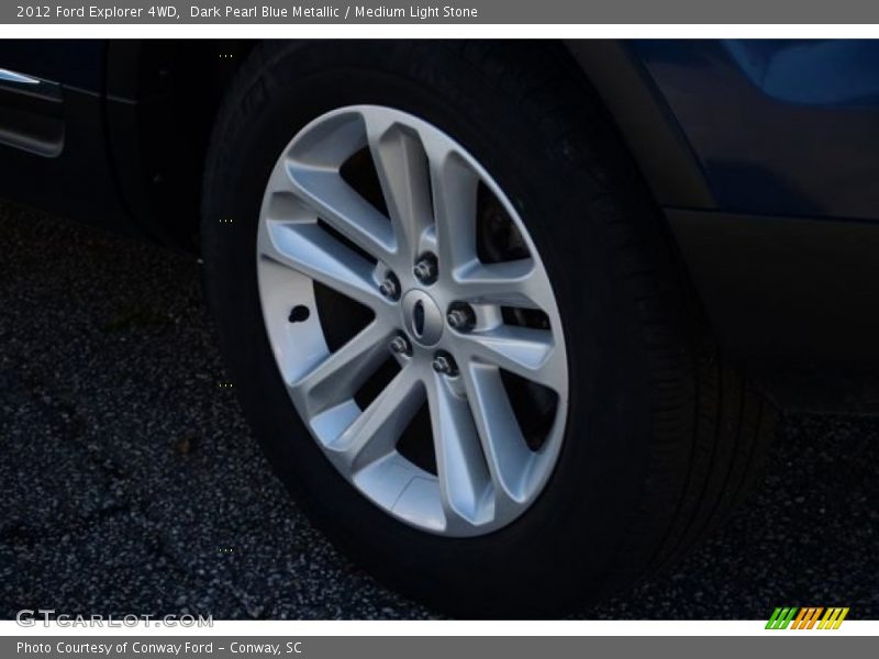 Dark Pearl Blue Metallic / Medium Light Stone 2012 Ford Explorer 4WD