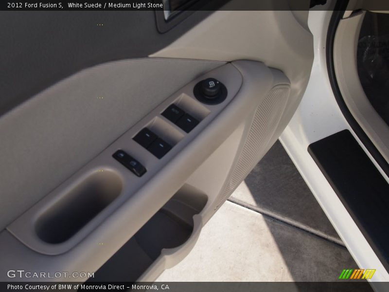 White Suede / Medium Light Stone 2012 Ford Fusion S
