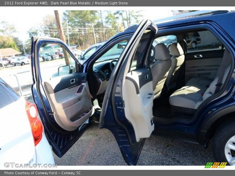 Dark Pearl Blue Metallic / Medium Light Stone 2012 Ford Explorer 4WD
