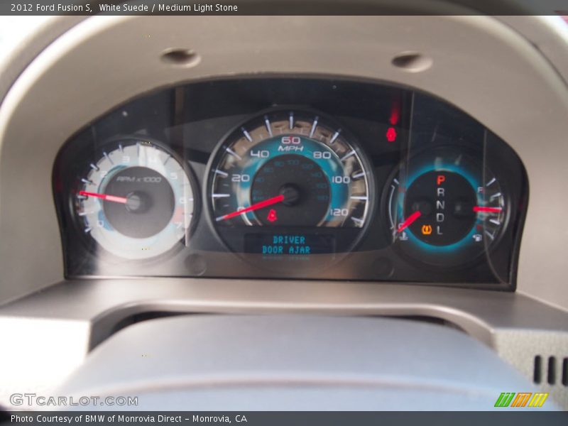 White Suede / Medium Light Stone 2012 Ford Fusion S