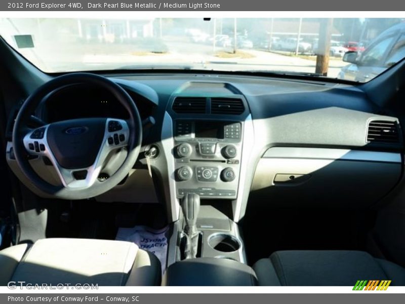 Dark Pearl Blue Metallic / Medium Light Stone 2012 Ford Explorer 4WD