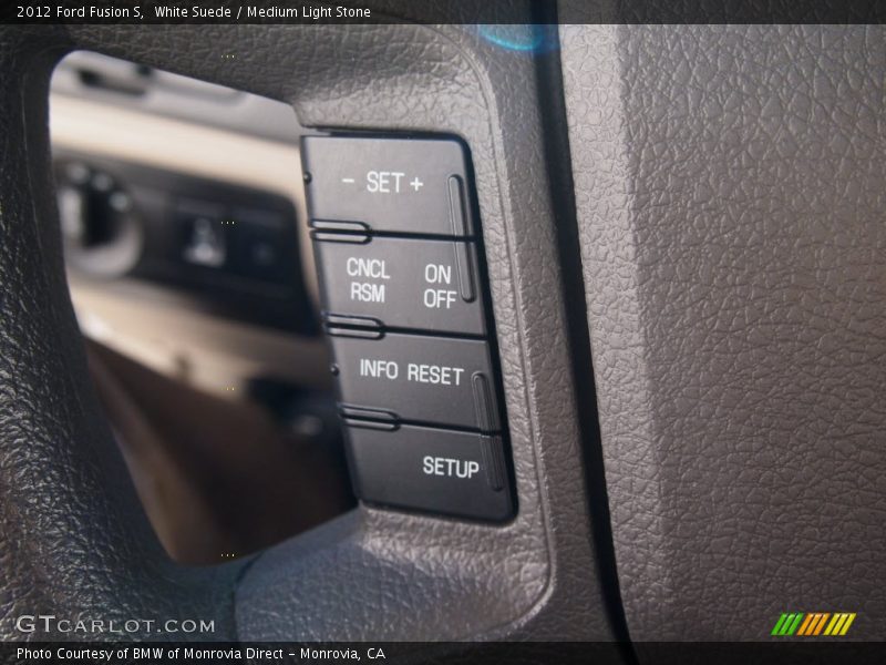White Suede / Medium Light Stone 2012 Ford Fusion S