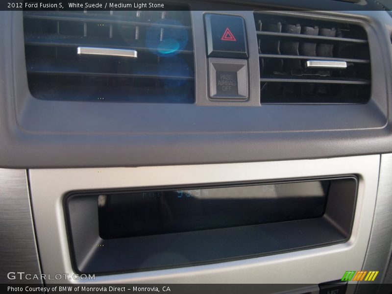 White Suede / Medium Light Stone 2012 Ford Fusion S
