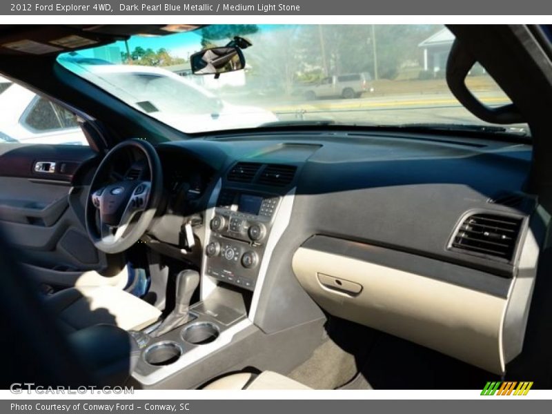 Dark Pearl Blue Metallic / Medium Light Stone 2012 Ford Explorer 4WD