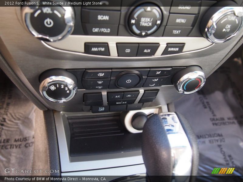 White Suede / Medium Light Stone 2012 Ford Fusion S