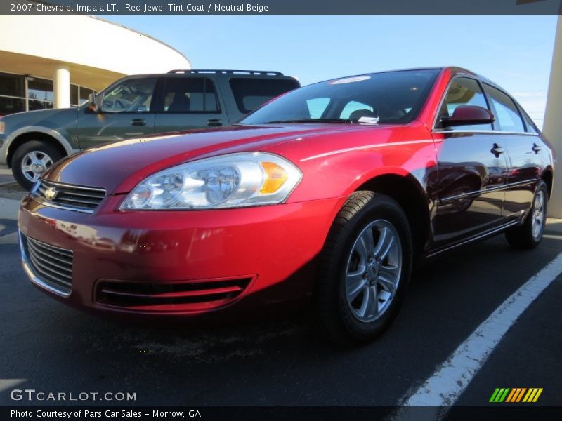 Red Jewel Tint Coat / Neutral Beige 2007 Chevrolet Impala LT