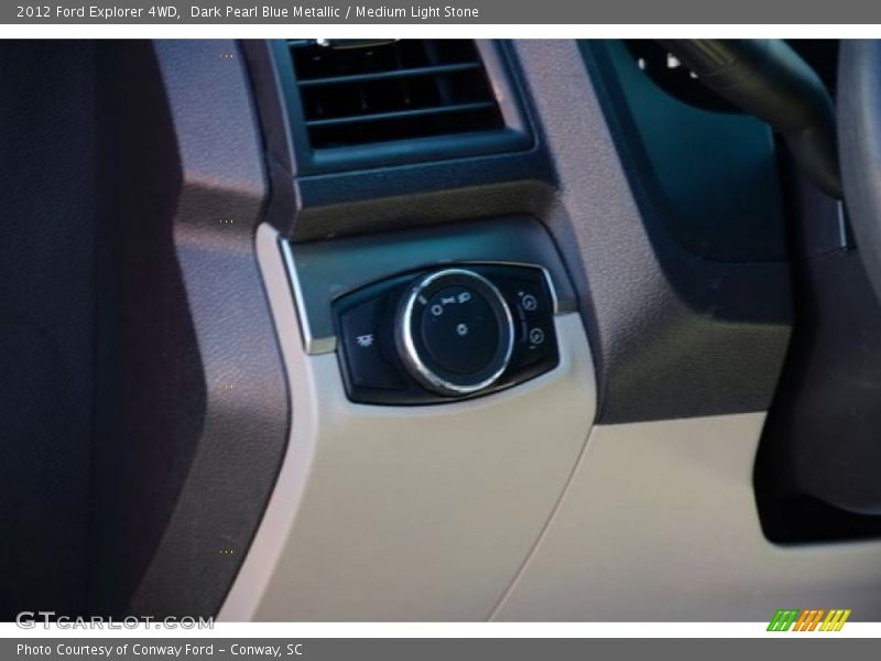 Dark Pearl Blue Metallic / Medium Light Stone 2012 Ford Explorer 4WD