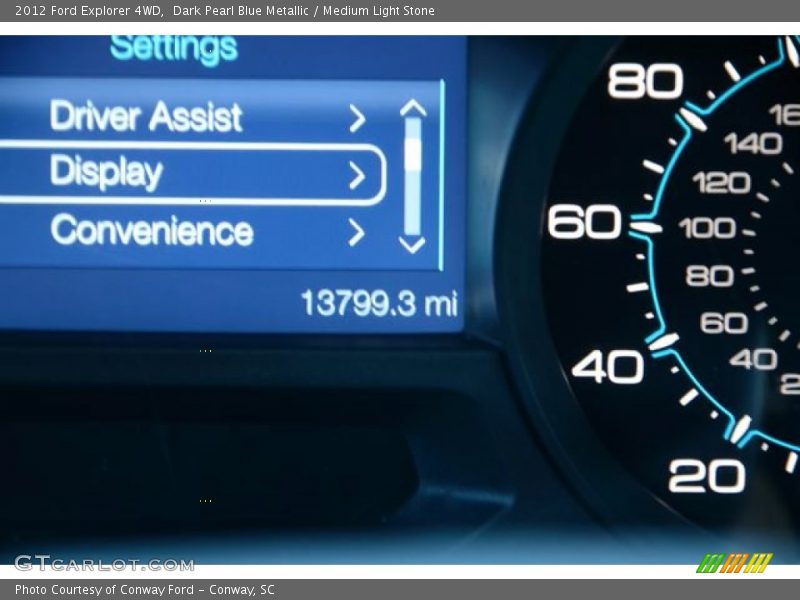 Dark Pearl Blue Metallic / Medium Light Stone 2012 Ford Explorer 4WD