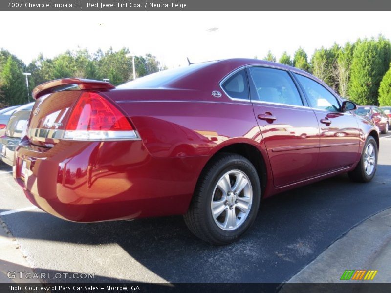 Red Jewel Tint Coat / Neutral Beige 2007 Chevrolet Impala LT