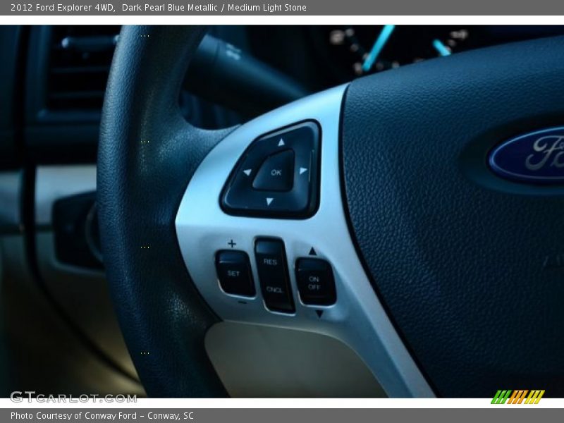 Dark Pearl Blue Metallic / Medium Light Stone 2012 Ford Explorer 4WD