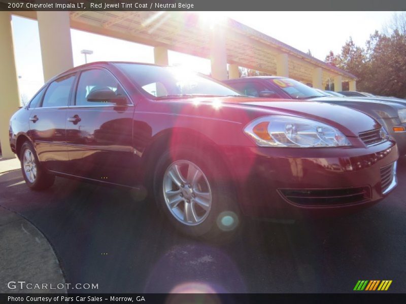 Red Jewel Tint Coat / Neutral Beige 2007 Chevrolet Impala LT