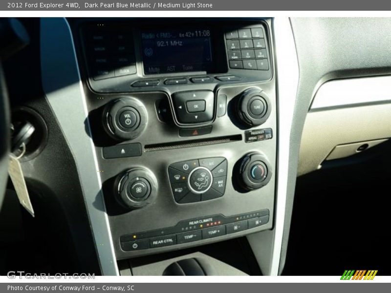 Dark Pearl Blue Metallic / Medium Light Stone 2012 Ford Explorer 4WD
