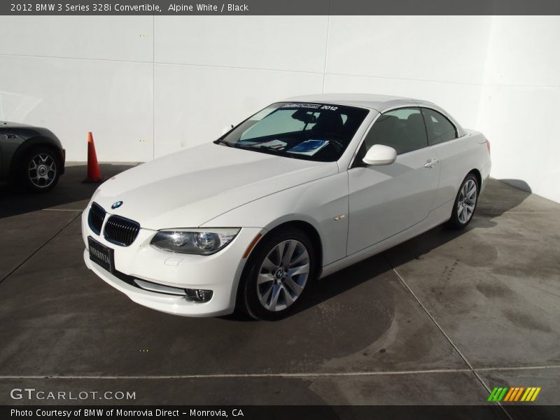 Alpine White / Black 2012 BMW 3 Series 328i Convertible