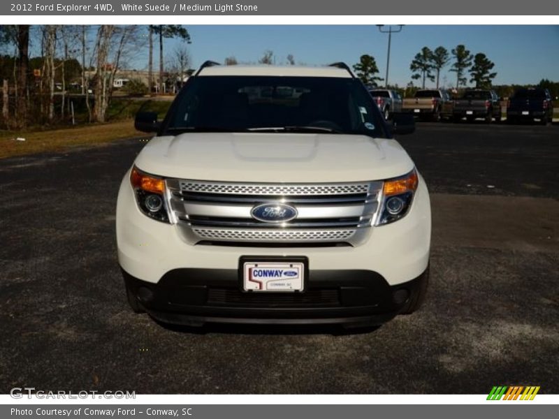 White Suede / Medium Light Stone 2012 Ford Explorer 4WD