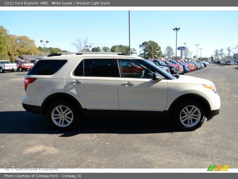 White Suede / Medium Light Stone 2012 Ford Explorer 4WD