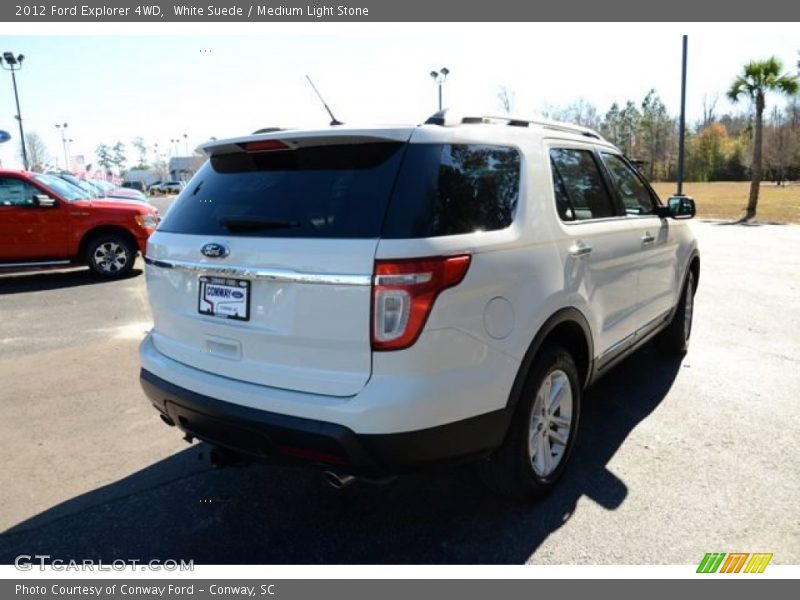 White Suede / Medium Light Stone 2012 Ford Explorer 4WD