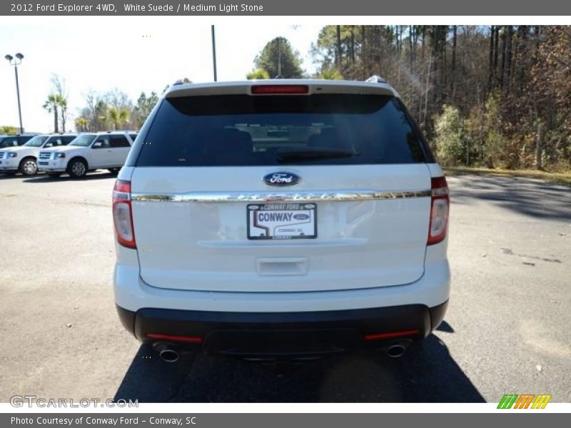 White Suede / Medium Light Stone 2012 Ford Explorer 4WD