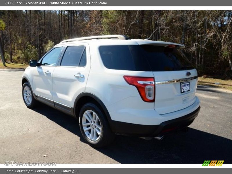 White Suede / Medium Light Stone 2012 Ford Explorer 4WD